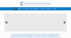 Desktop Screenshot of centrodecontroldecancer.com